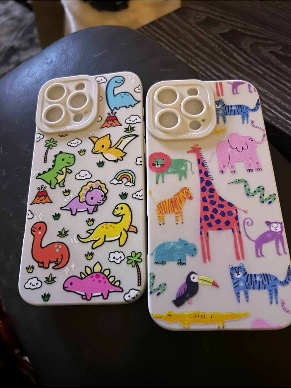 iPhone 16 Pro Max Case Soft Flexible TPU Dinosaur Safari, Animal Print